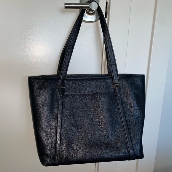 Classic Black Leather Kate Spade Tote Bag - Picture 2 of 14